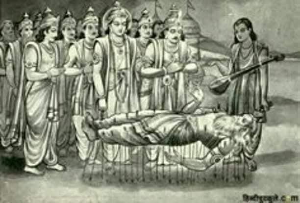 ।। राम ।।मृत्युशैया पर लेटे भीष्म ने युधिष्ठिर को दी ये सीख!!!!!